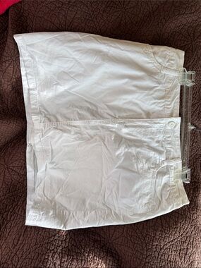 St. John's Bay White Cotton Skort